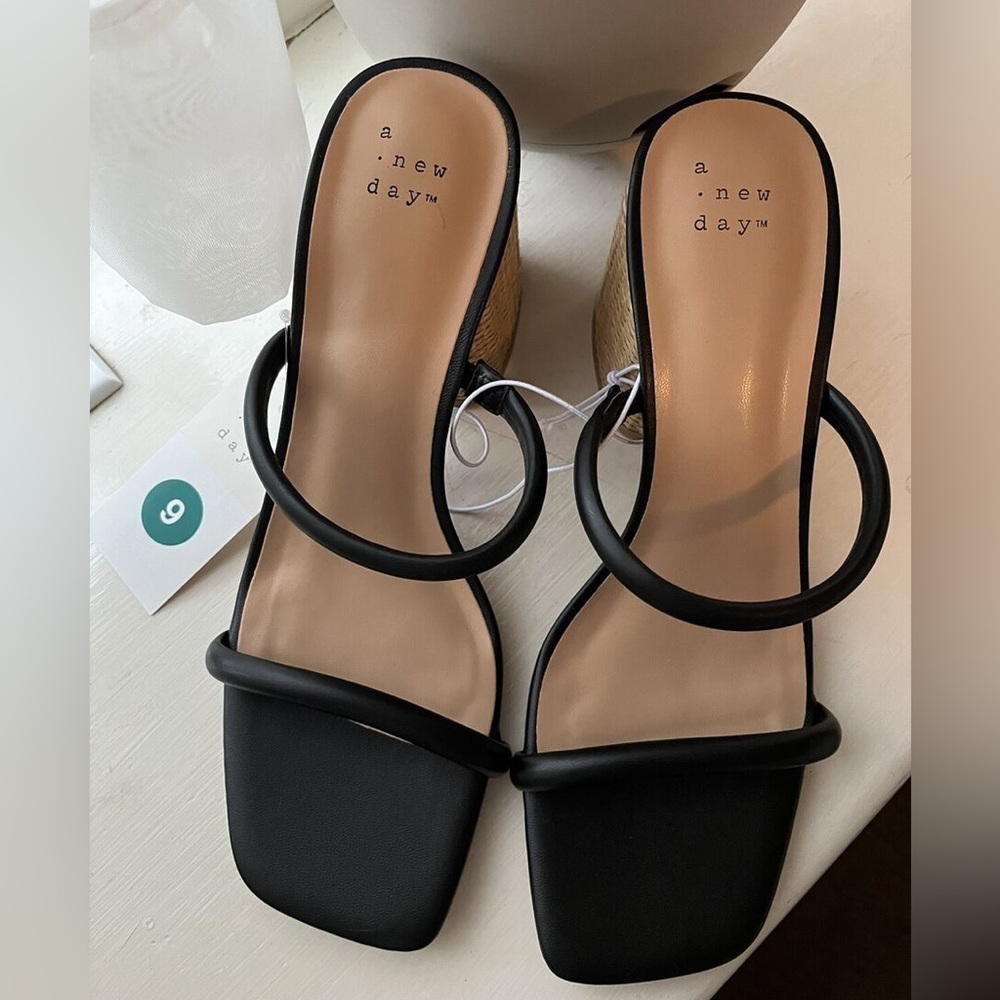 A new day black Miley heels
